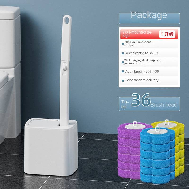 eprolo disposable toilet brush set with antibacterial brush head, no dead corners, suitable for bathroom cleaning.