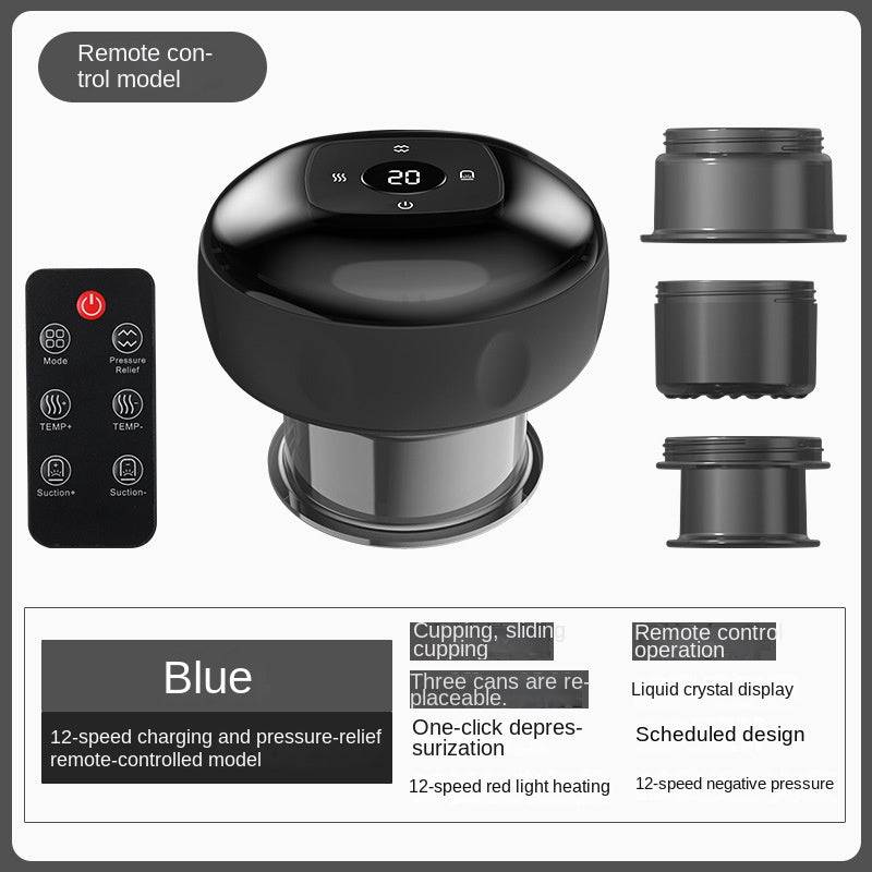 Electric smart vacuum cupping and Gua Sha device by eprolo, breathable heating Gua Sha tool for meridian therapy massage.
