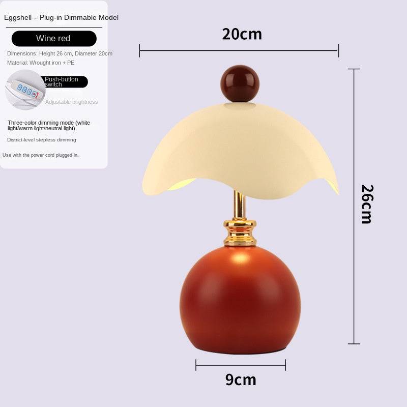 Shell-shaped table lamp by eprolo, luxury minimalist bedside light ideal for bedrooms, night lighting, or wedding gifts