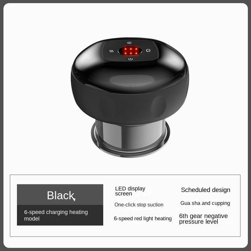 eprolo smart vacuum cupping and gua sha device with electric heating, breathable design, for meridian therapy and massage.