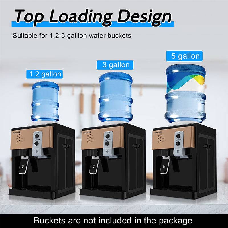 Eprolo electric countertop water dispenser with hot and cold water options, compact for home, kitchen, or office use.