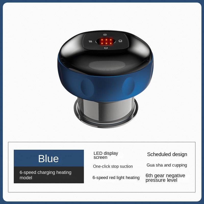 eprolo smart vacuum cupping and Gua Sha device with electric heating, breathable design, for meridian therapy massage and skin care.