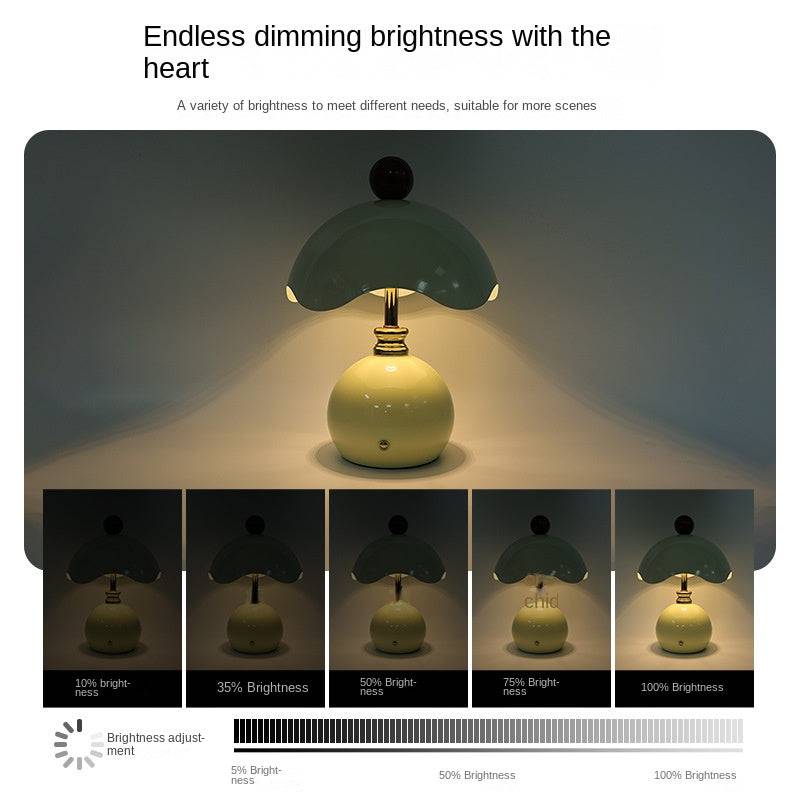 Shell-shaped eprolo bedside table lamp with a sleek, minimalist design ideal for bedrooms and wedding gifts.