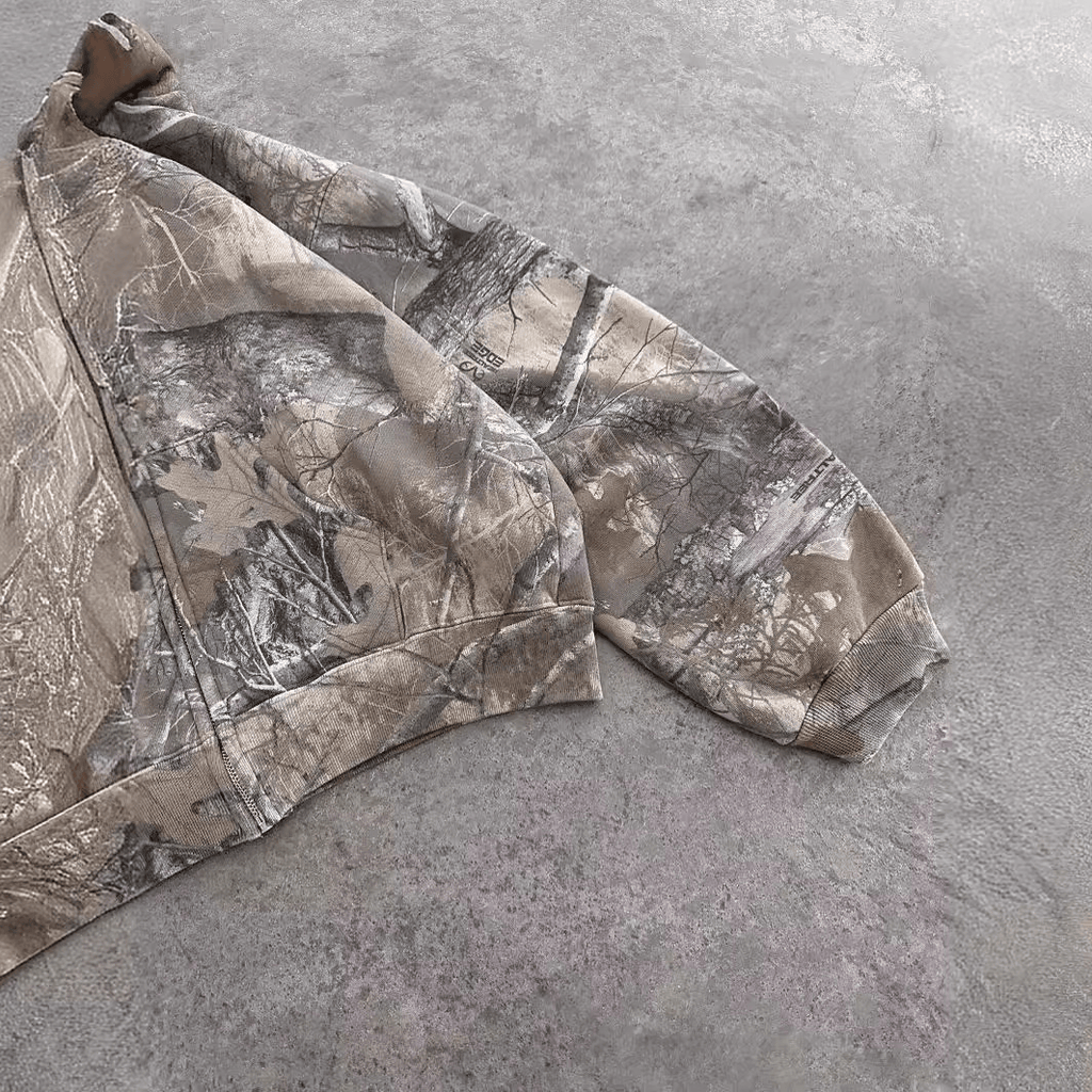 Urban camo retro hoodie by Nehwei Enterprise, featuring a stylish camo pattern and comfortable fit.