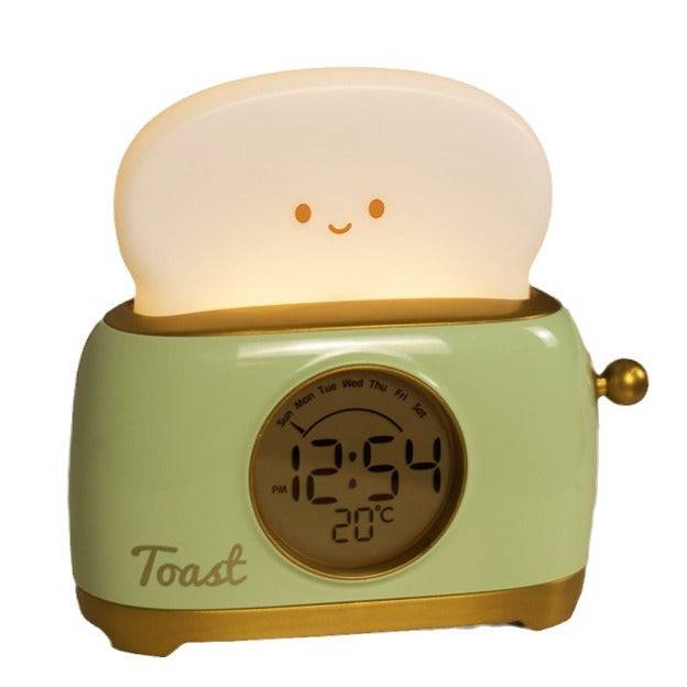 Eprolo bread maker alarm clock night light with countdown timer, temperature display, and alarm function, designed for students.
