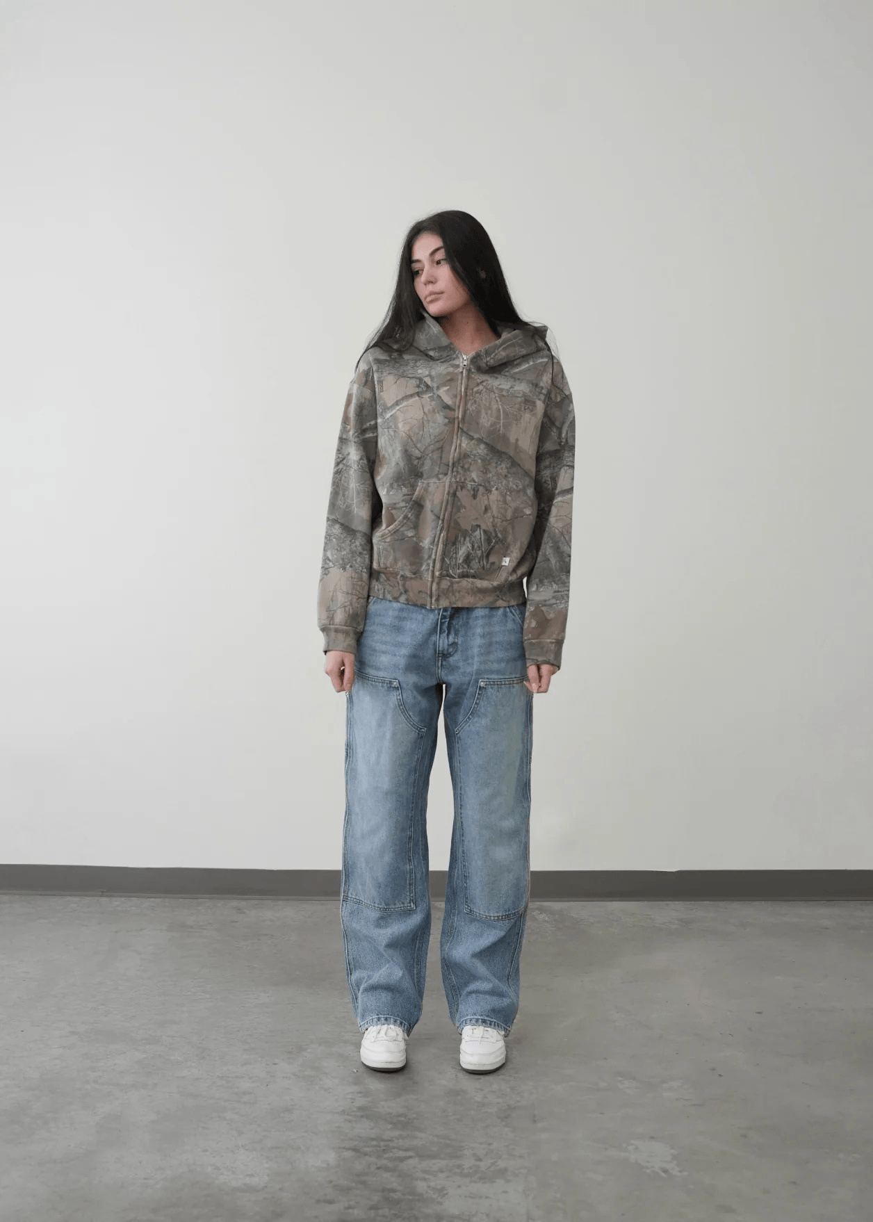 Urban camo retro hoodie by Nehwei Enterprise featuring a classic camouflage pattern and relaxed fit.