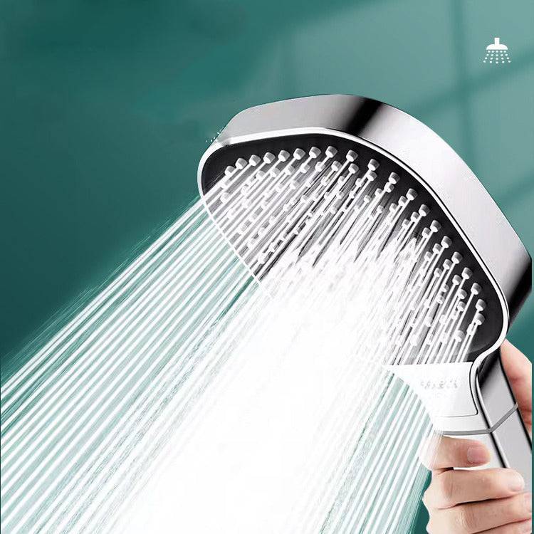 Square filter showerhead nozzle by eprolo showing the sleek, modern design with water flow openings for a refreshing shower experience.