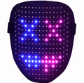 SpectraMask 50X gesture-controlled LED Halloween cosplay mask by Nehwei enterprise with glowing lights and detailed design.