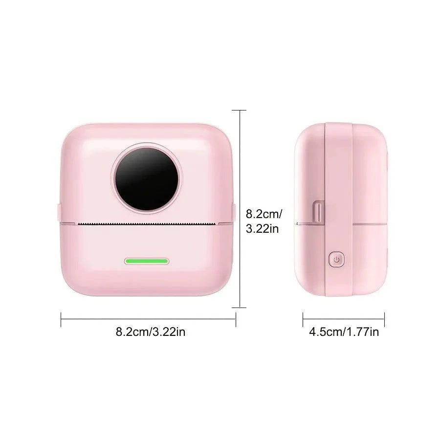 Nehwei enterprise mini portable printer printing HD inkless labels, photos, text, and to-do lists with high 203dpi resolution.