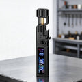 Eprolo windproof high-temperature outdoor torch lighter with LED display, metal body, and integrated bottle opener