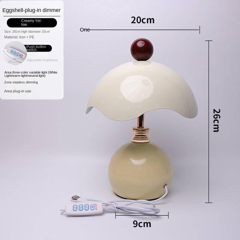 Shell-shaped bedside table lamp by eprolo, luxury minimalist night light suitable for bedrooms and wedding gift decor.
