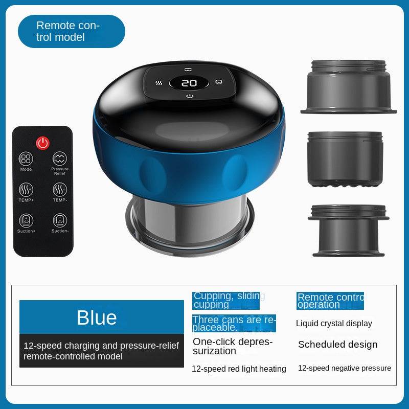 eprolo smart vacuum cupping and Gua Sha device with electric heating for meridian therapy massage and skin detox.
