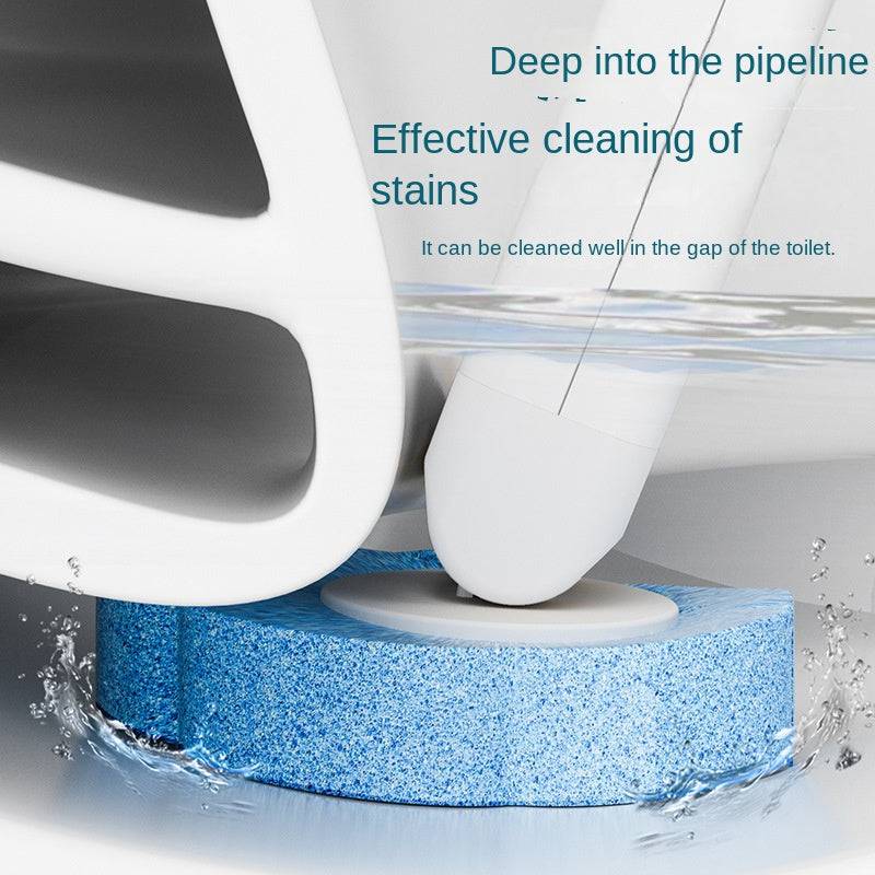 Eprolo disposable toilet brush set with antibacterial replaceable cleaning head, designed for thorough bathroom cleaning without dead corners