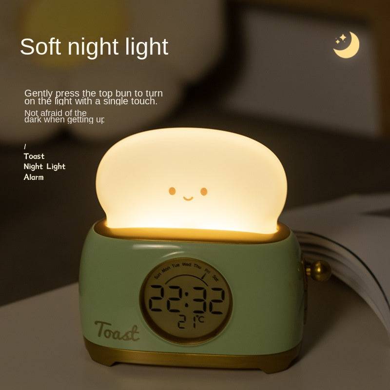 eprolo bread maker alarm clock night light with countdown timer, temperature display, and alarm function for students