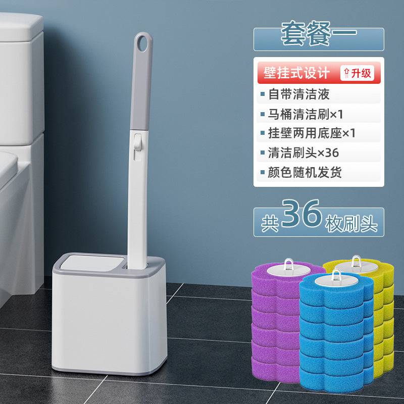 Disposable eprolo toilet brush set with antibacterial brush head, designed for thorough cleaning and no dead corners in bathrooms.