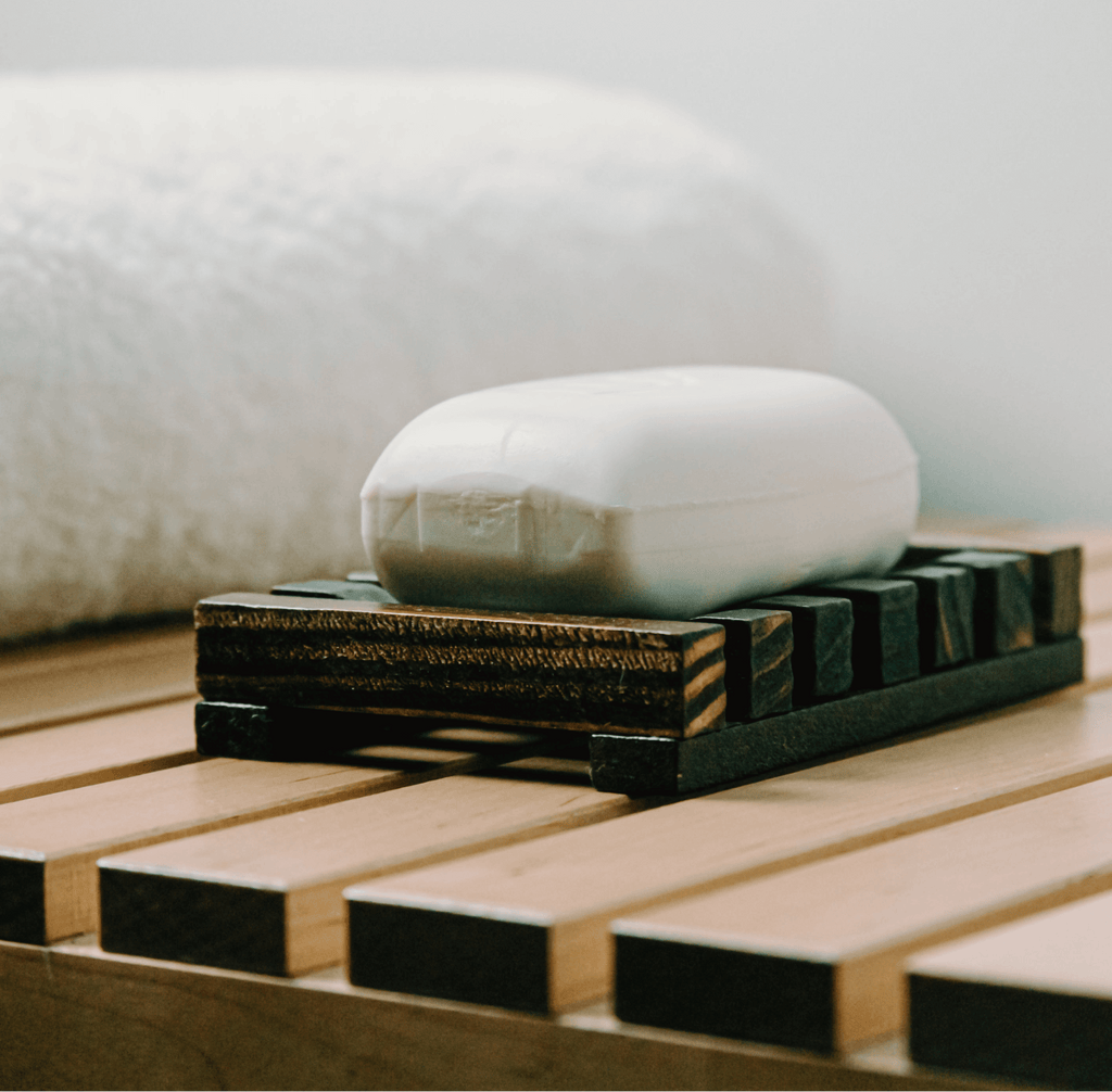 Coconut bar soap by My Store showing a creamy soap bar with coconut scent and packaging.