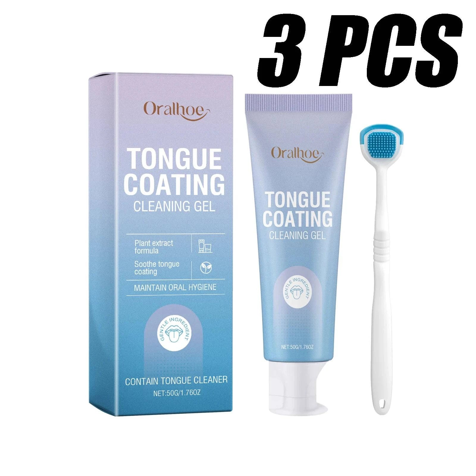 Nehwei Enterprise tongue cleaning gel for removing tongue coating, freshening breath, and inhibiting oral bacteria.