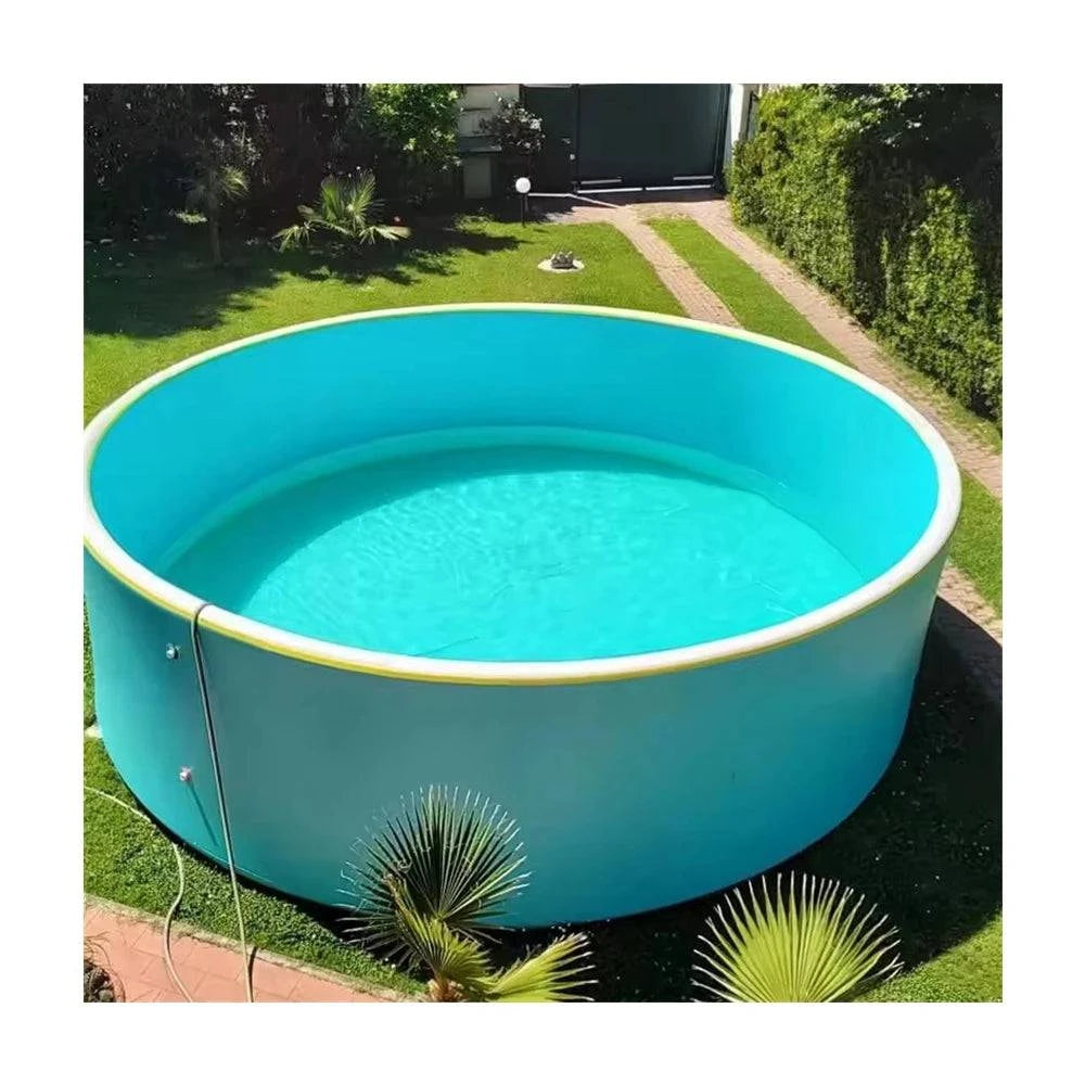 Foldable multi-person outdoor swimming pool by Nehwei enterprise, featuring drop stitch construction and spacious above-ground water play design.