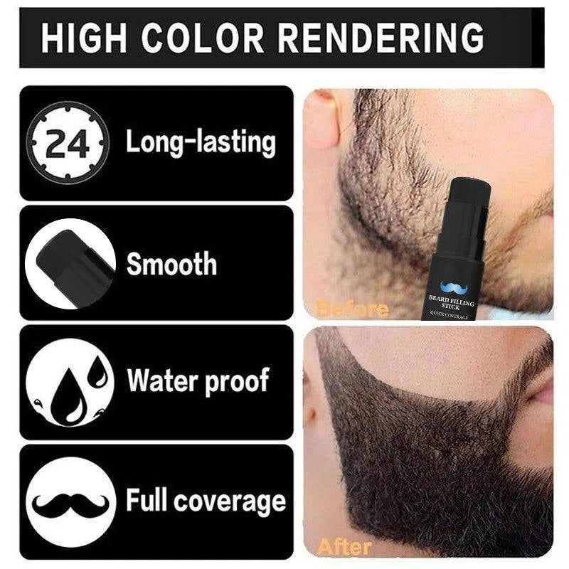 Nehwei enterprise 2-in-1 beard filler pen with brush, featuring long-lasting coverage and natural effect for men's beards.