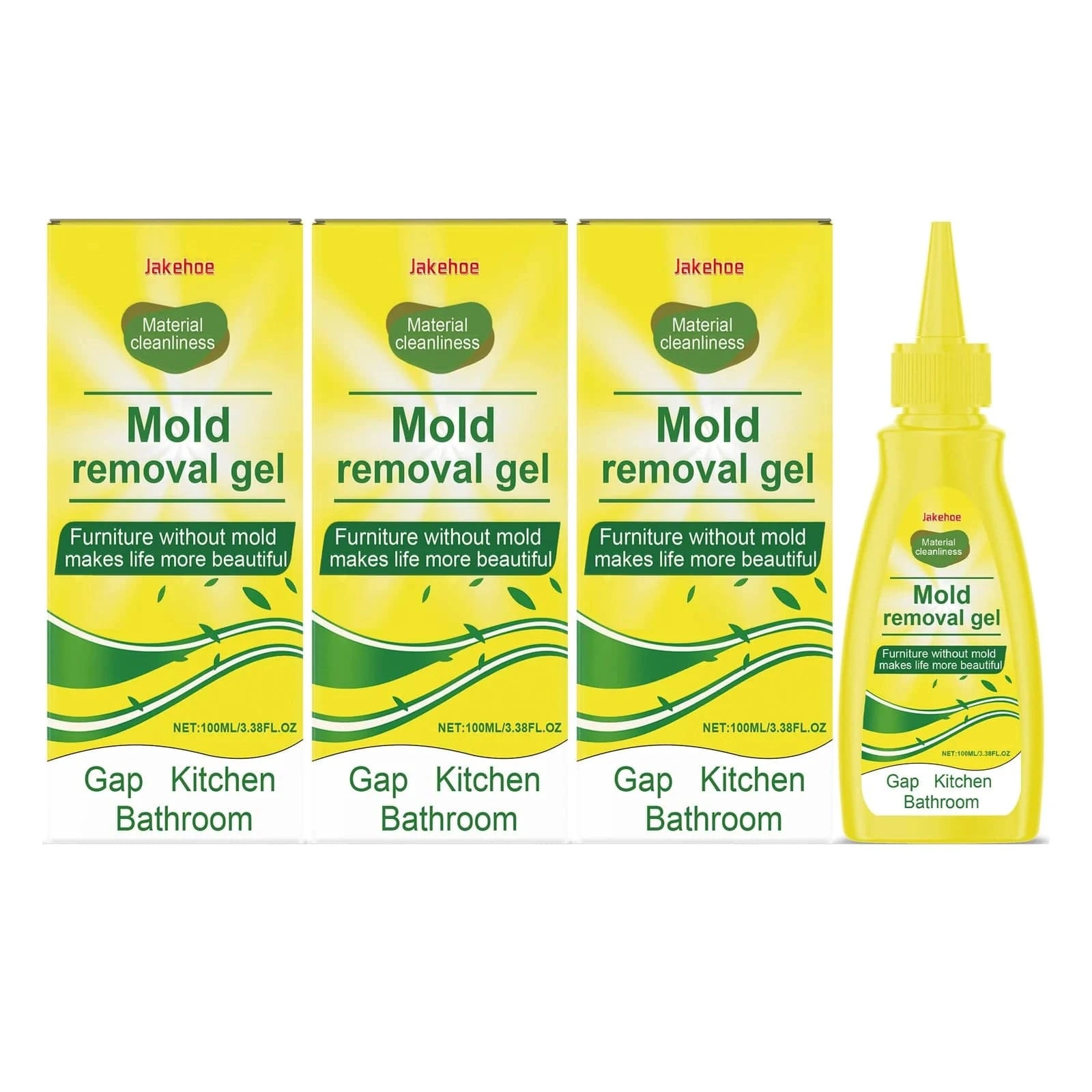 Nehwei enterprise Jakehoe kitchen cleaning gel dissolves mildew stains and mold from bathroom surfaces, eliminates odors without residue