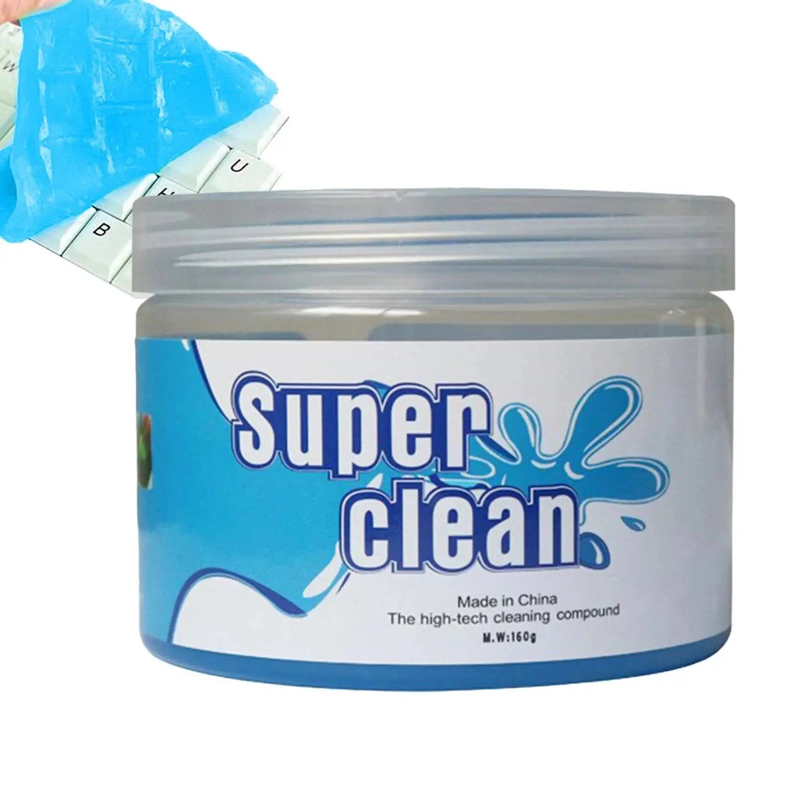 Nehwei enterprise car interior cleaning gel for dashboard, vents, and steering wheel, shown on a vehicle dashboard and console.