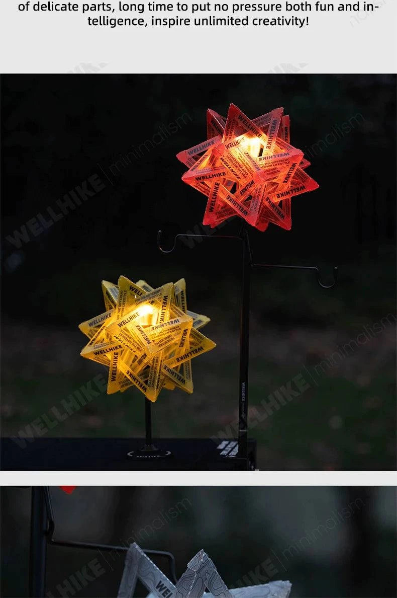Nehwei enterprise WELLHIKE outdoor star camping light shade waterproof atmosphere lantern for camping tents