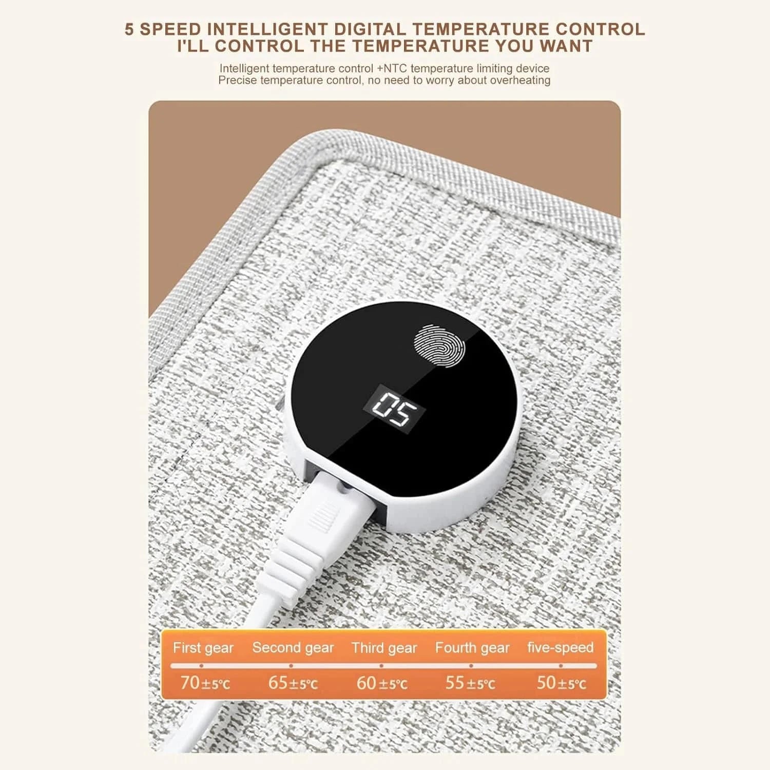 Silent foldable leg warmer and under desk electric foot heater by Nehwei, with thermostat and auto shut-off for office or home use.