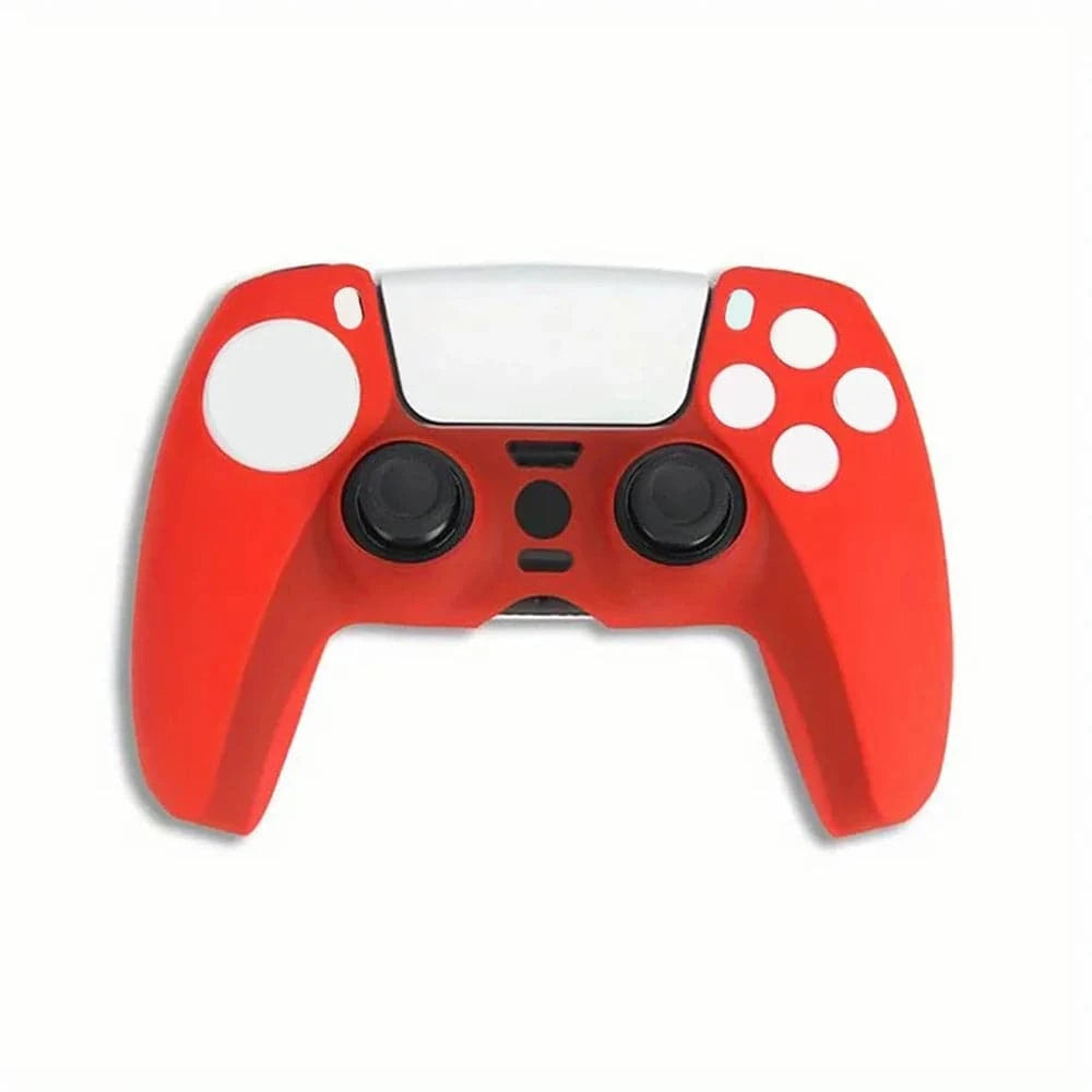 Black silicone PS5 controller skin by Nehwei Enterprise, anti-slip, dustproof protective handle sleeve for Playstation gaming controller