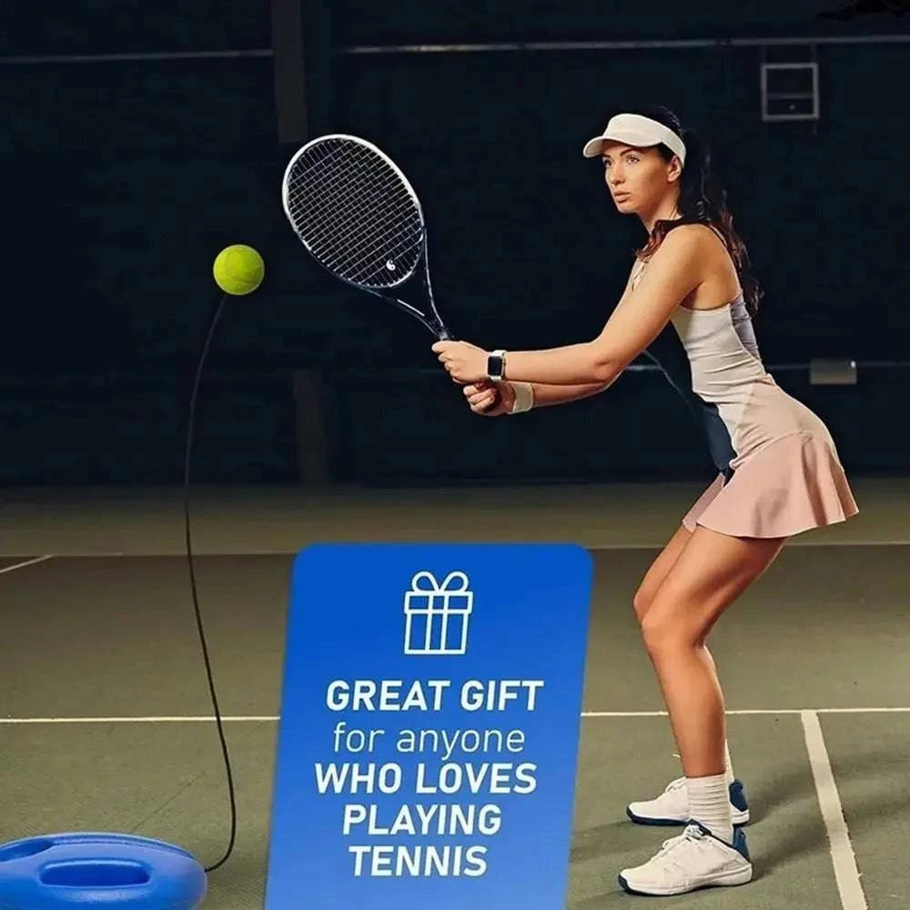 Nehwei enterprise tennis training aids with elastic rope and rebound ball for self-duty tennis practice and skill improvement.