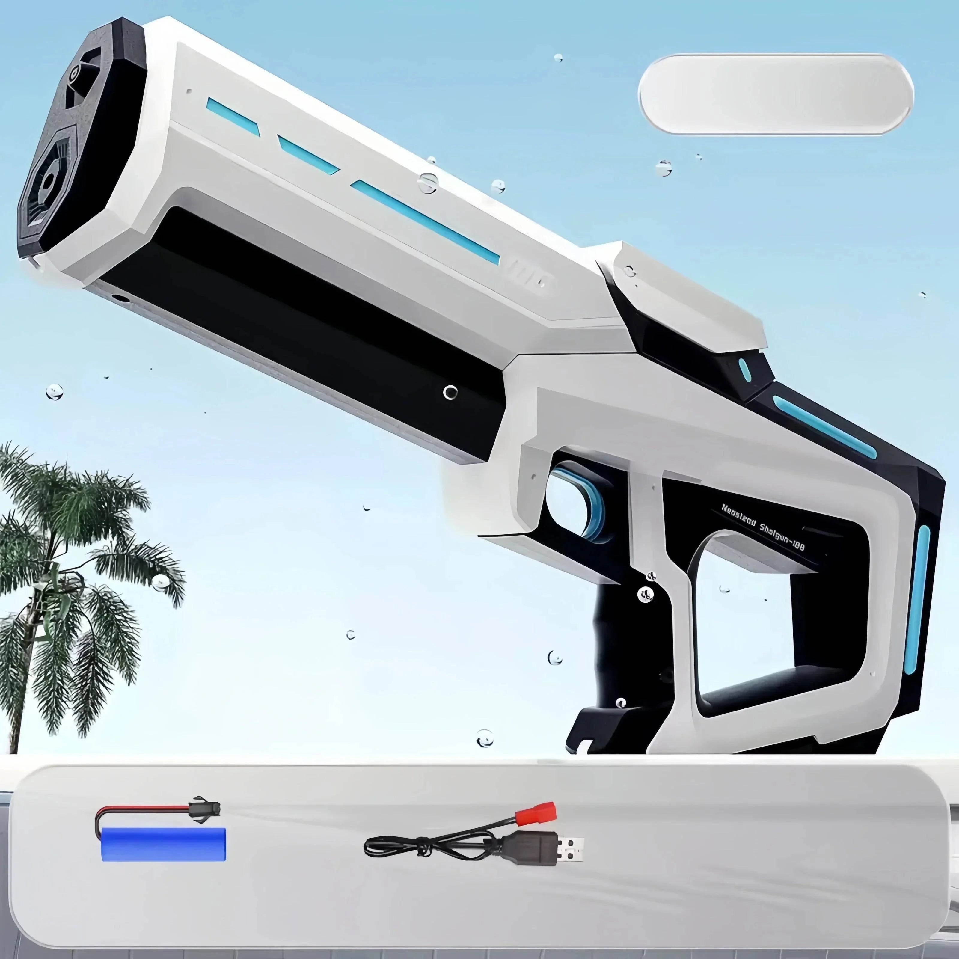 Powerful electric water gun for adults by Nehwei enterprise, featuring automatic water suction, ideal for summer outdoor beach fun.