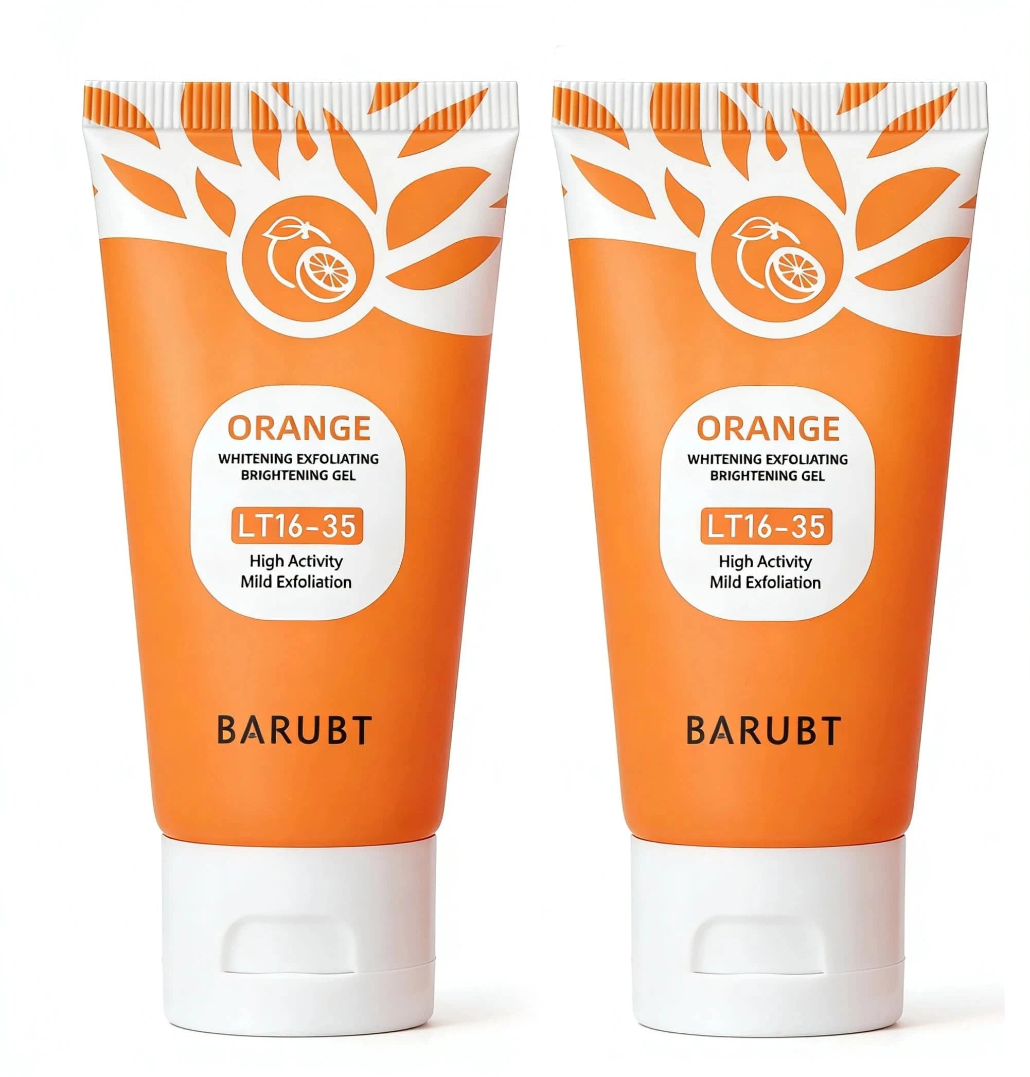 Nehwei enterprise orange exfoliating gel for face and body, natural orange peeling scrub, moisturizing facial and skin cleaning gel