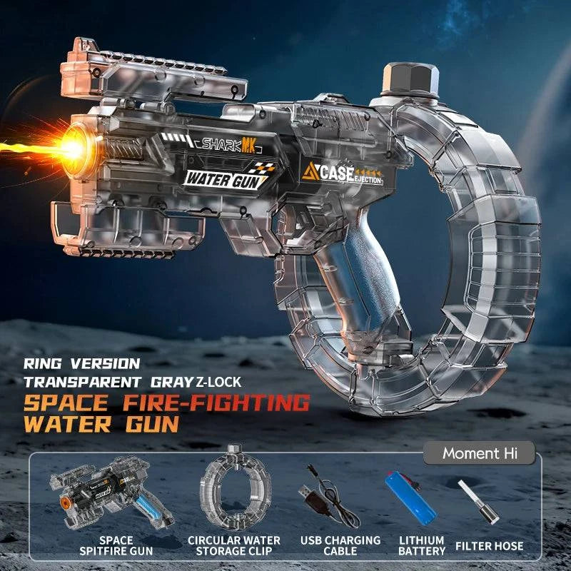 Nehwei enterprise electric water gun for adults, powerful automatic water blaster for outdoor beach fun and summer play.