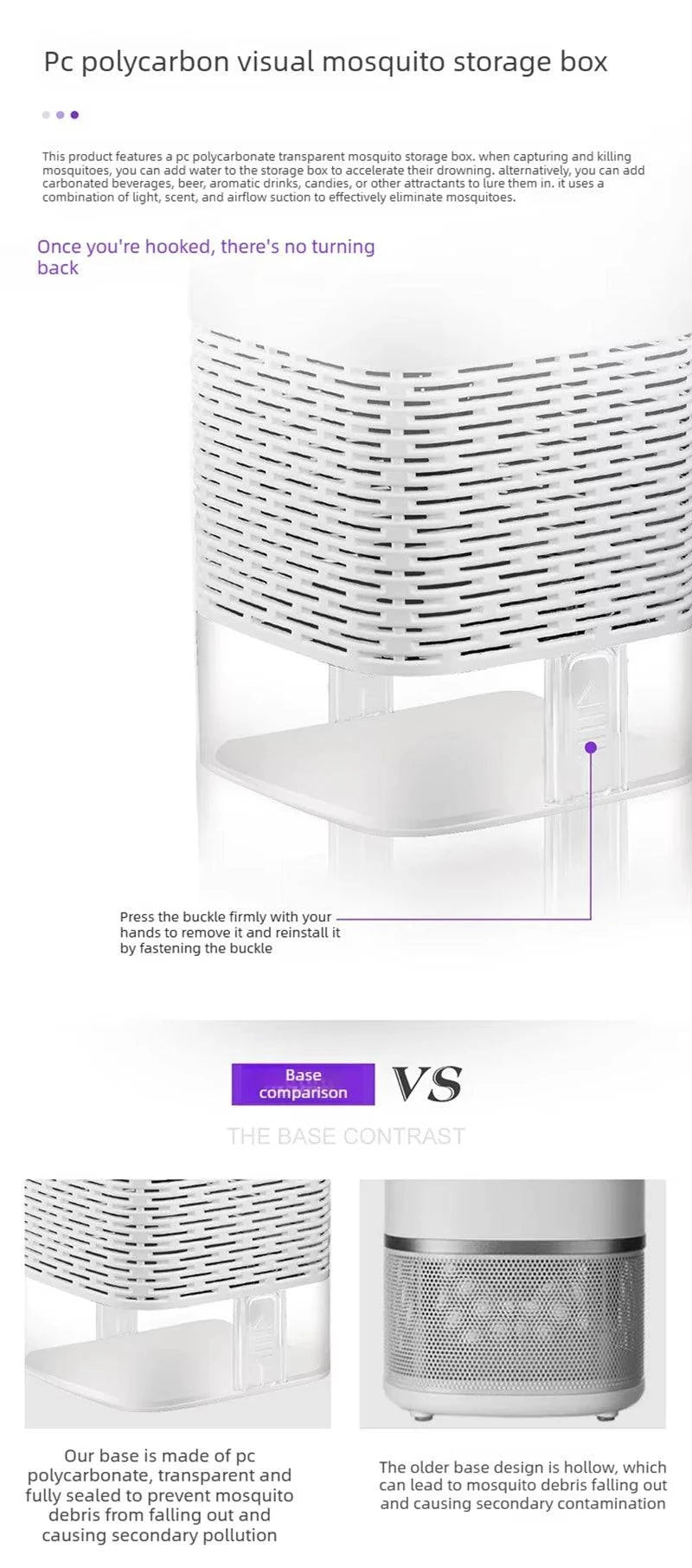 Nehwei enterprise mosquito killer lamp with electronic LED light trap, USB fly bug repeller, ultra-quiet insect zapper for home.