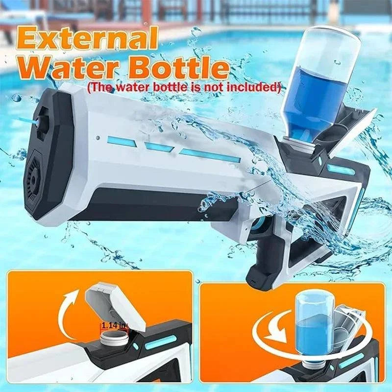 Nehwei enterprise electric water gun for adults, powerful automatic water blaster perfect for outdoor beach fun and summer play.