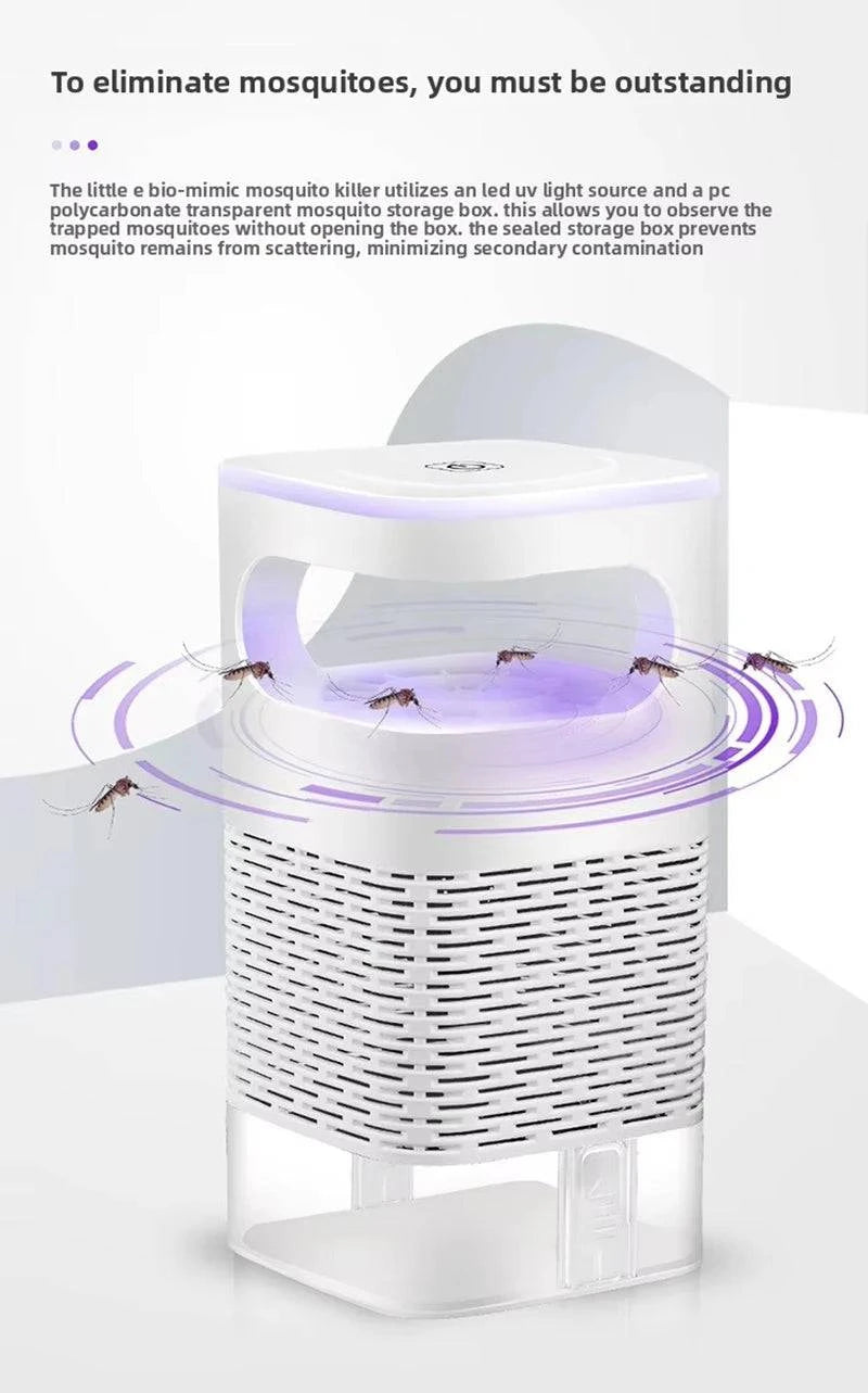 Nehwei enterprise mosquito killer lamp with LED light trap, USB-powered fly and bug repeller, ultra-quiet for home use
