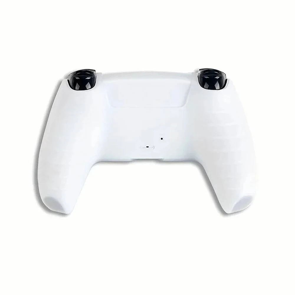 Nehwei PS5 controller skin in black silicone, anti-slip, dustproof protective sleeve with handle grip for Playstation gaming controller