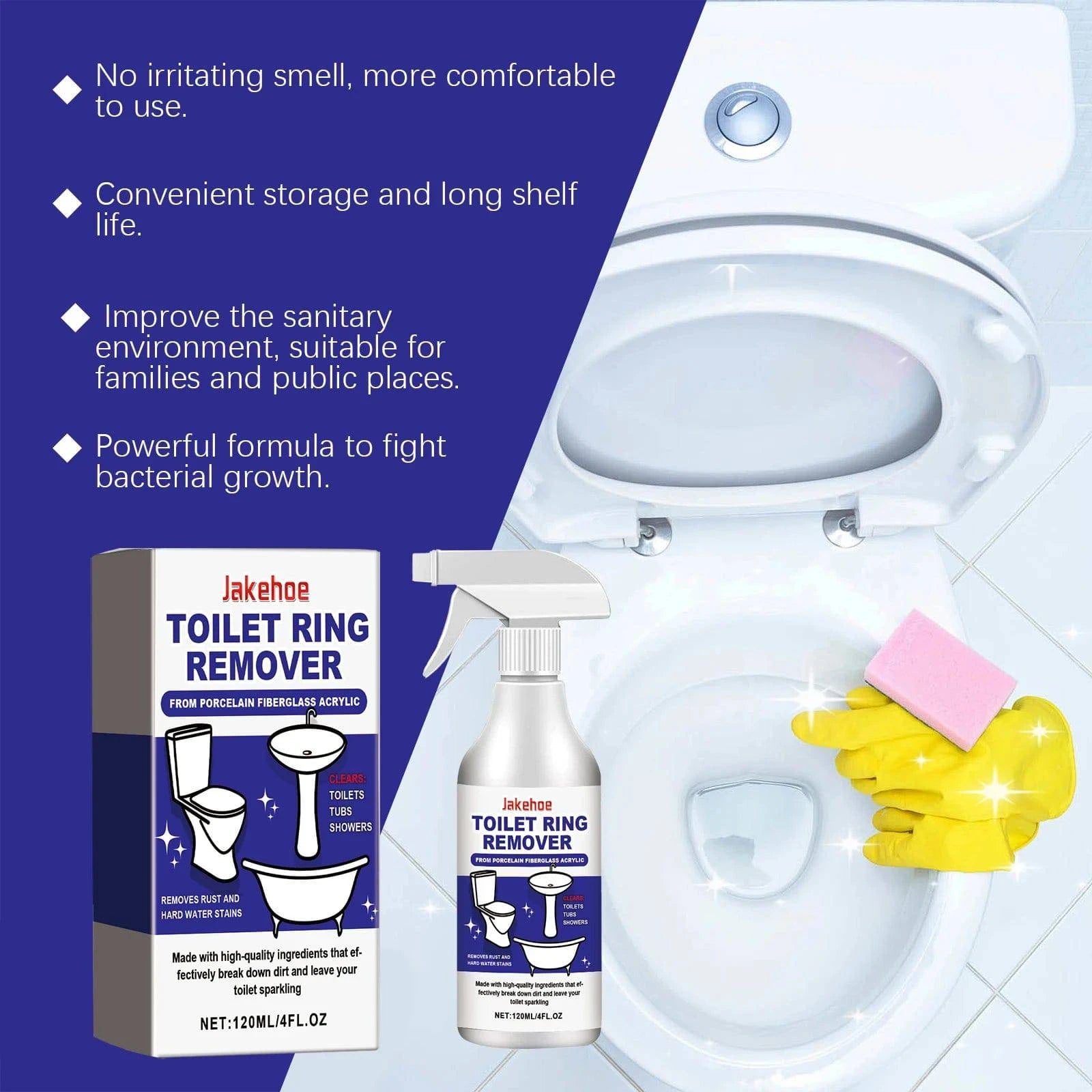 Nehwei enterprise toilet foam cleaner removing urinary scale and odors, restoring shine and descaling for a clean toilet.