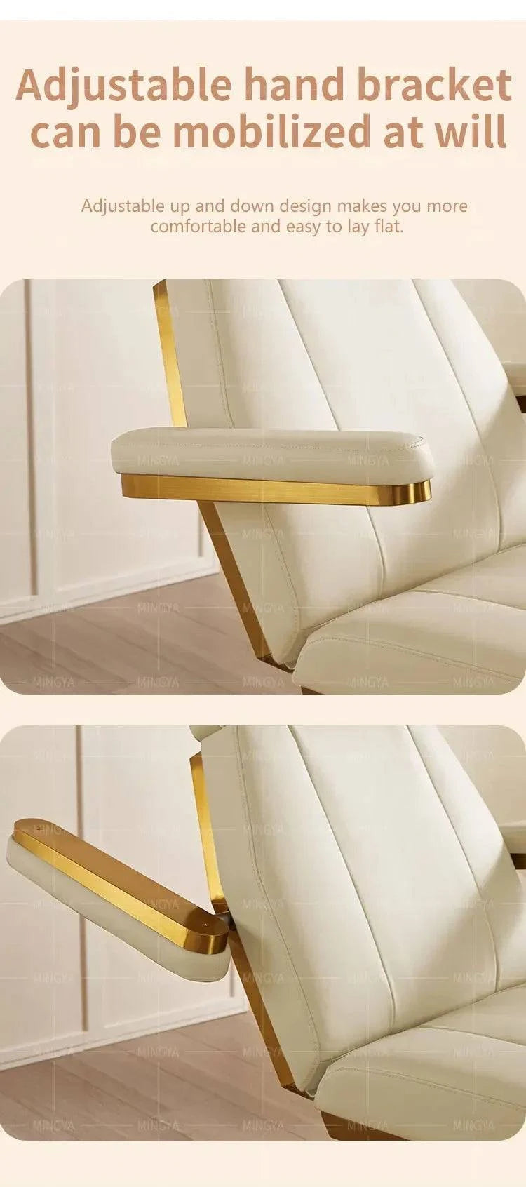 Electric massage table by Nehwei enterprise with adjustable height, lash bed design, foot control, for facial and cosmetic treatments.