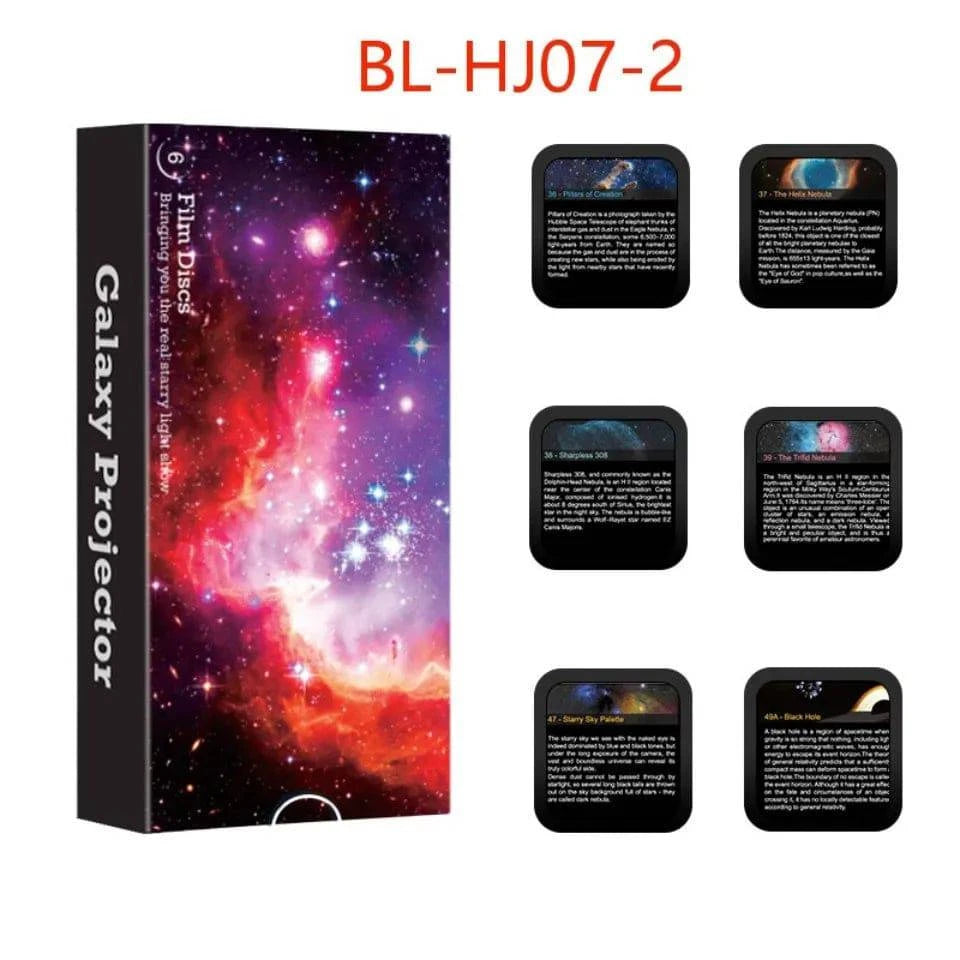 Nehwei enterprise galaxy night light projector with starry sky and planetarium design, 6-pack, projector not included