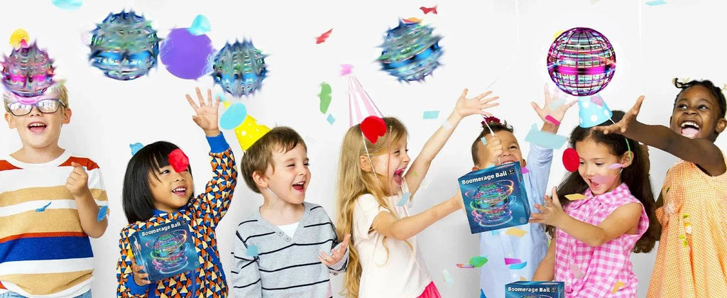 Nehwei enterprise 2026 AI Flying Orb Ball toy with galaxy design, hovering and spinning like a cosmic globe hand drone for fun.
