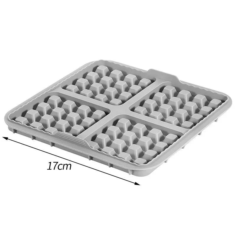 Nehwei enterprise square silicone biscuit mold set with non-stick surface for making waffles, pancakes, and baked goods.
