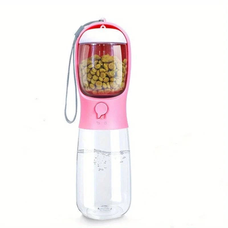 Portable Nehwei enterprise dog and cat water bottle with food container, outdoor leak-proof water dispenser for pets