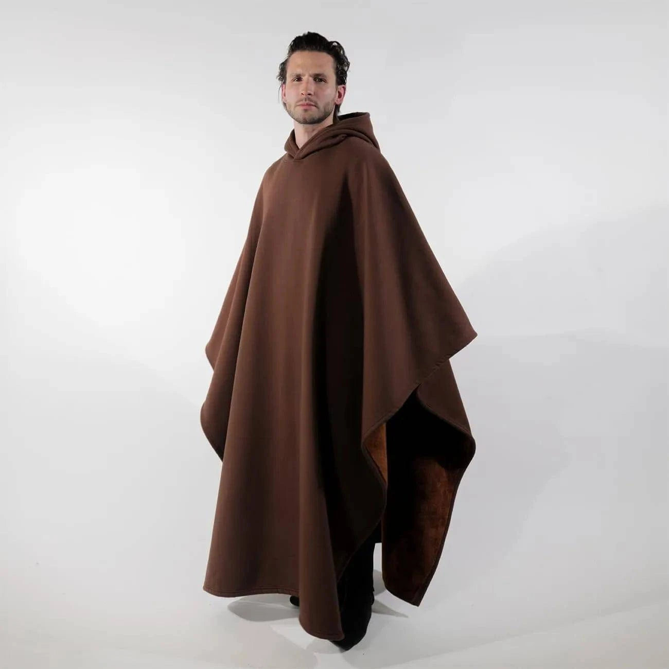 Unisex oversized Eden hoodie by Nehwei enterprise with faux fur lining, lightweight, super warm, cozy winter cloak for cold weather.