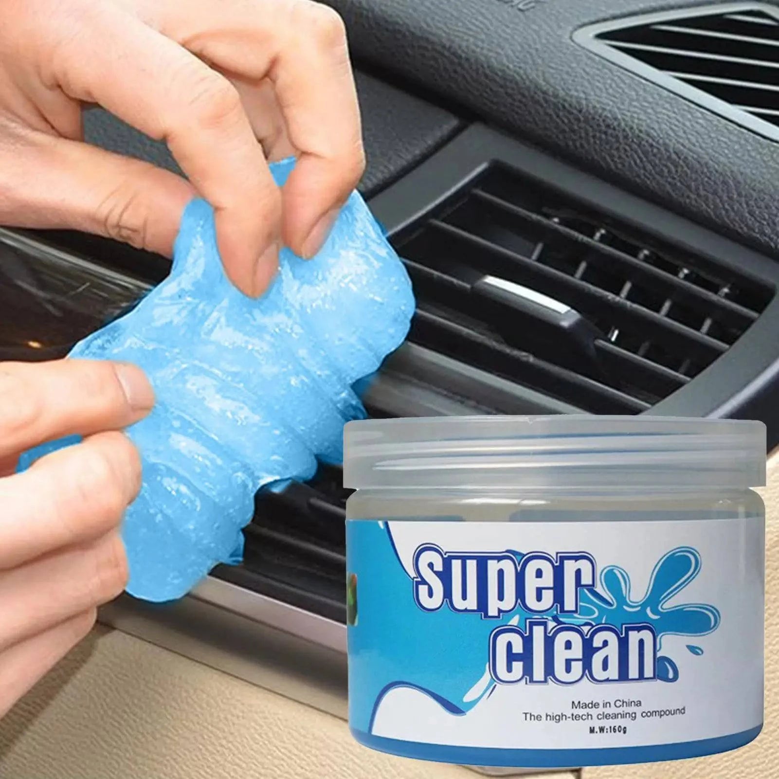 Nehwei enterprise car dust cleaning gel in soft rubber for air vents, dashboards, gaps, and keyboard cleaning, absorbs odors.
