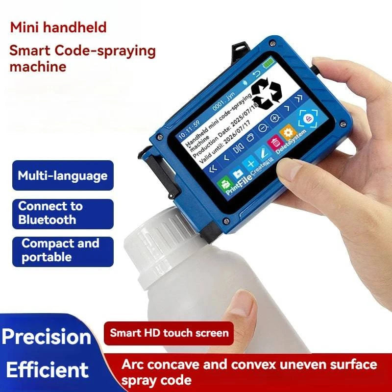Nehwei enterprise mini HD inkjet printer with touch screen, portable handheld automatic inkjet printer for on-the-go printing.