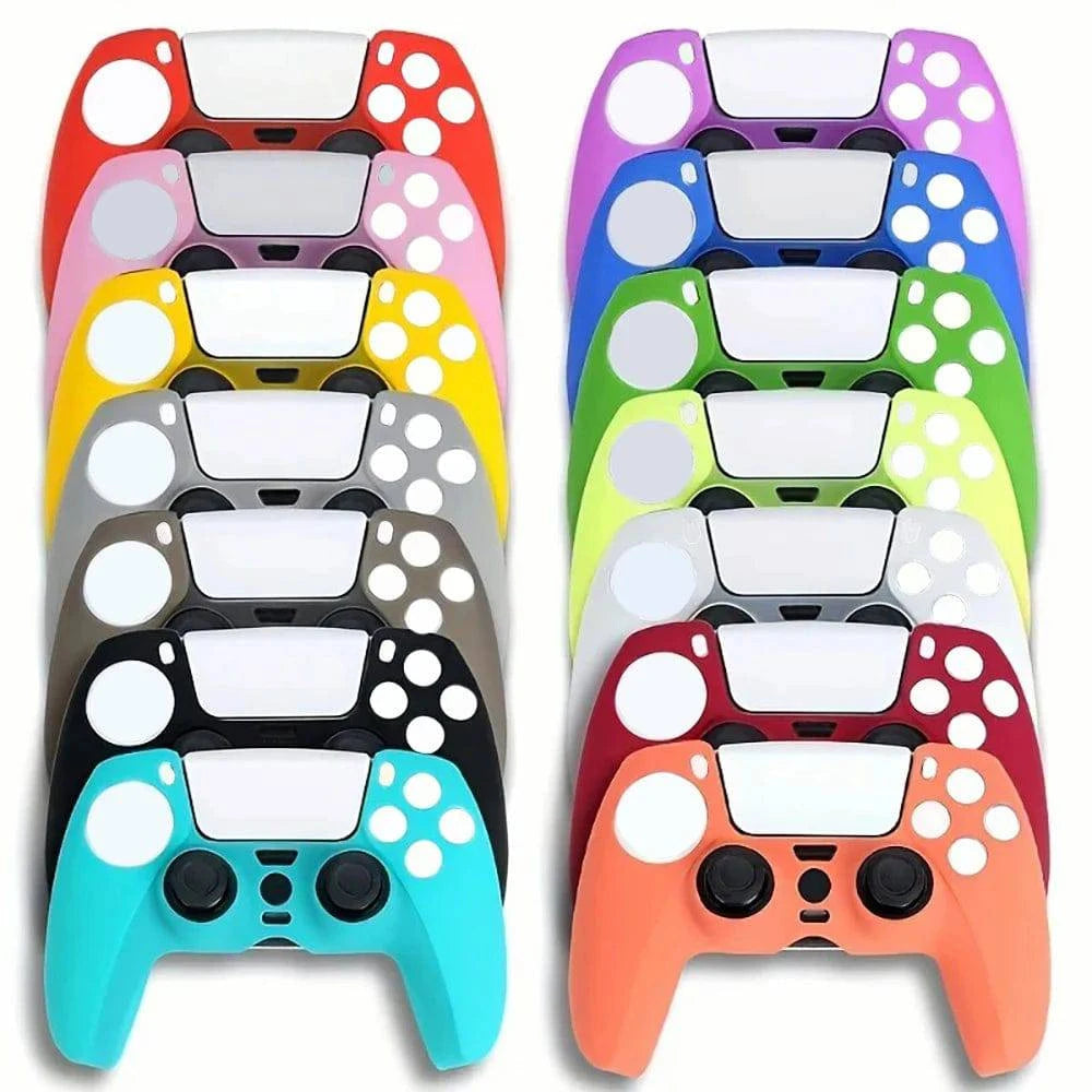 Nehwei PS5 controller skin made of anti-slip silicone, protective handle sleeve with dustproof design for Playstation gaming console