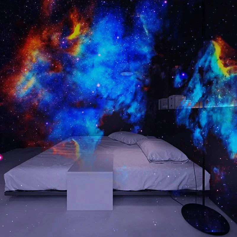 Nehwei enterprise galaxy night light projector set with starry sky and planetarium lamp images, projector not included