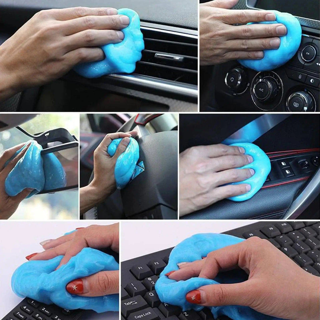 Nehwei enterprise car dust cleaning gel, soft rubber mud for air vents, dashboards, gaps, and odor absorption.