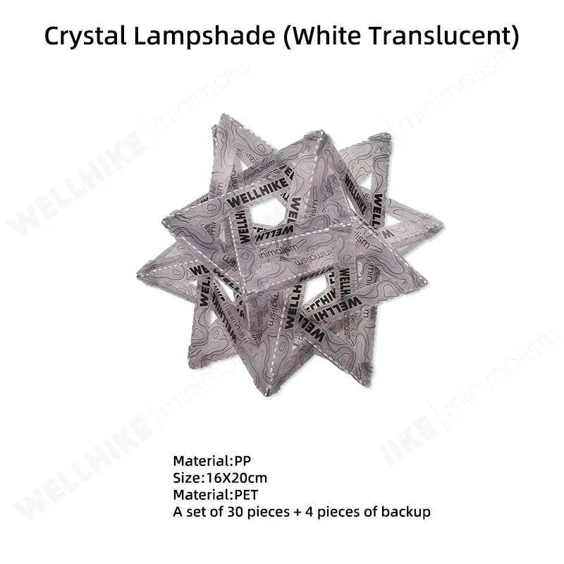 Nehwei enterprise WELLHIKE outdoor camping star-shaped waterproof lantern shade for tents, wear-resistant and ideal for camping lighting.
