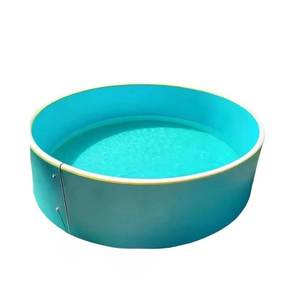 Foldable multi-person outdoor swimming pool by Nehwei Enterprise with drop stitch construction, ideal for water play and above ground use.